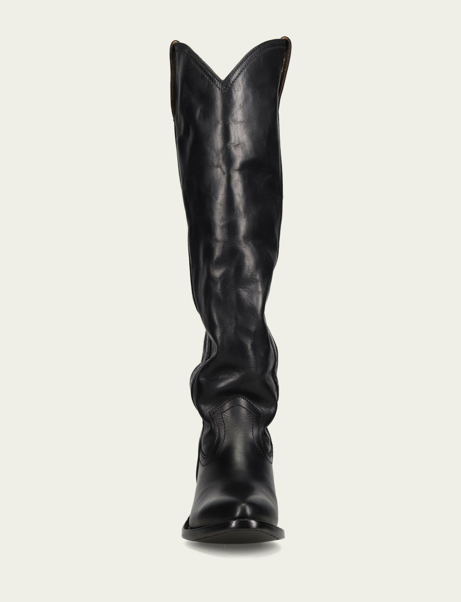 FRYE Women's Black Billy Softy Tall Western Boot