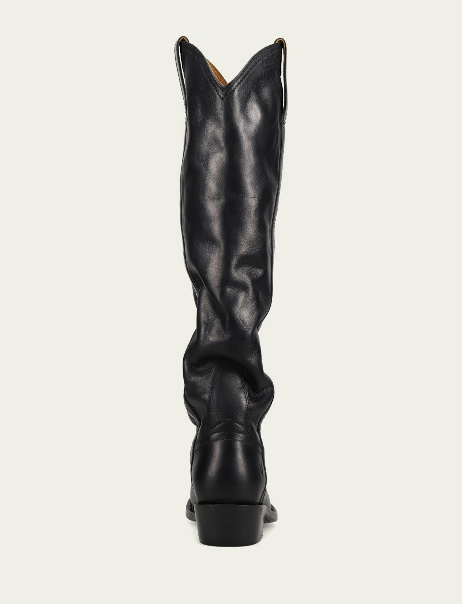 FRYE Women's Black Billy Softy Tall Western Boot