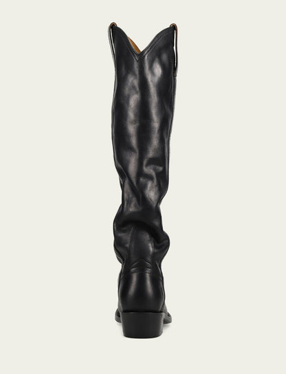 FRYE Women's Black Billy Softy Tall Western Boot
