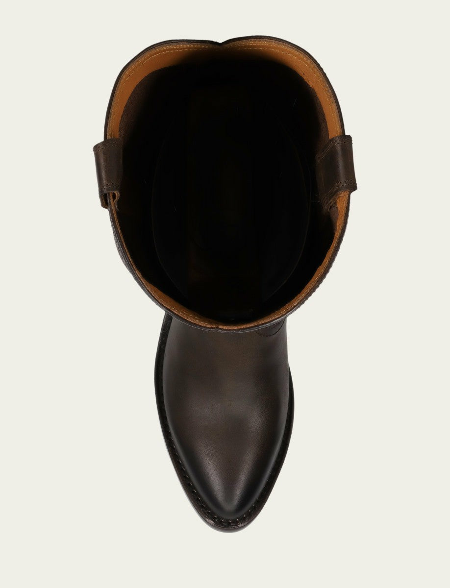 FRYE Women's Brown Billy Softy Tall Western Boot