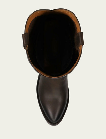 FRYE Women's Brown Billy Softy Tall Western Boot