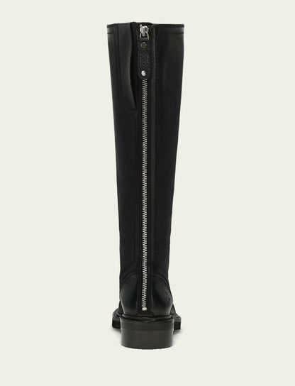 FRYE Women's Black Phoebe Tall Back Zip Boot