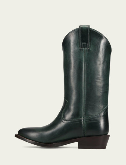FRYE Women's Teal Billy Pull On Western Boot