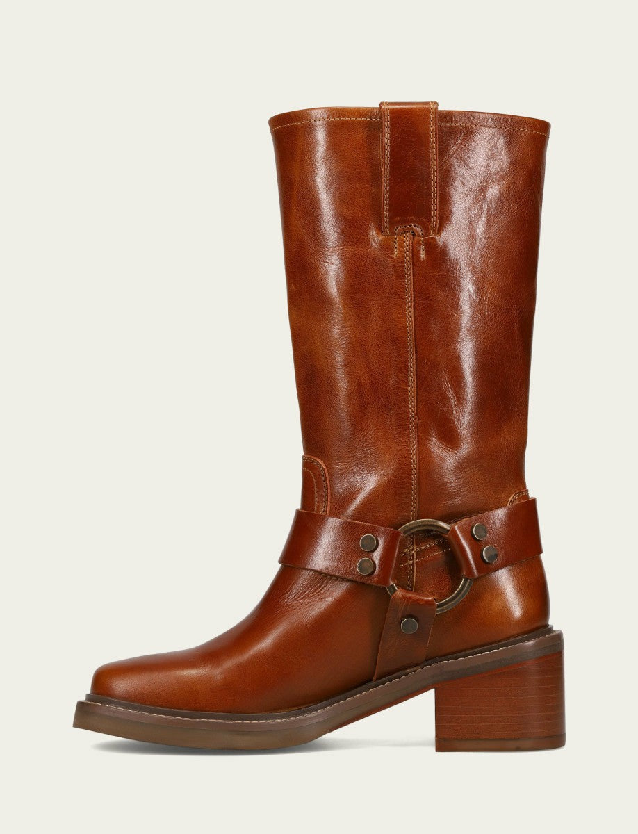 FRYE Women’s Amber Kate Harness Leather Boots