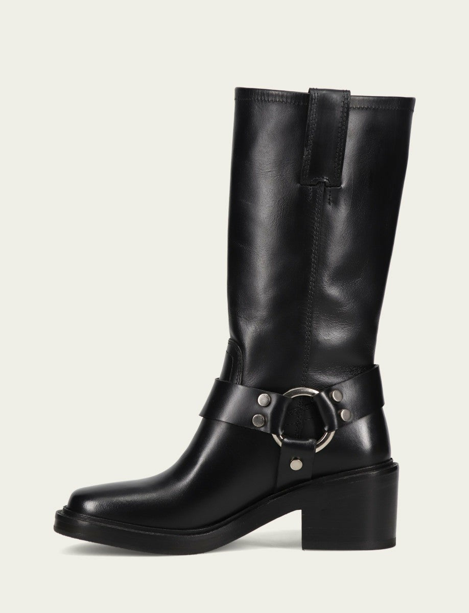 FRYE Women's Black Kate Harness Boots