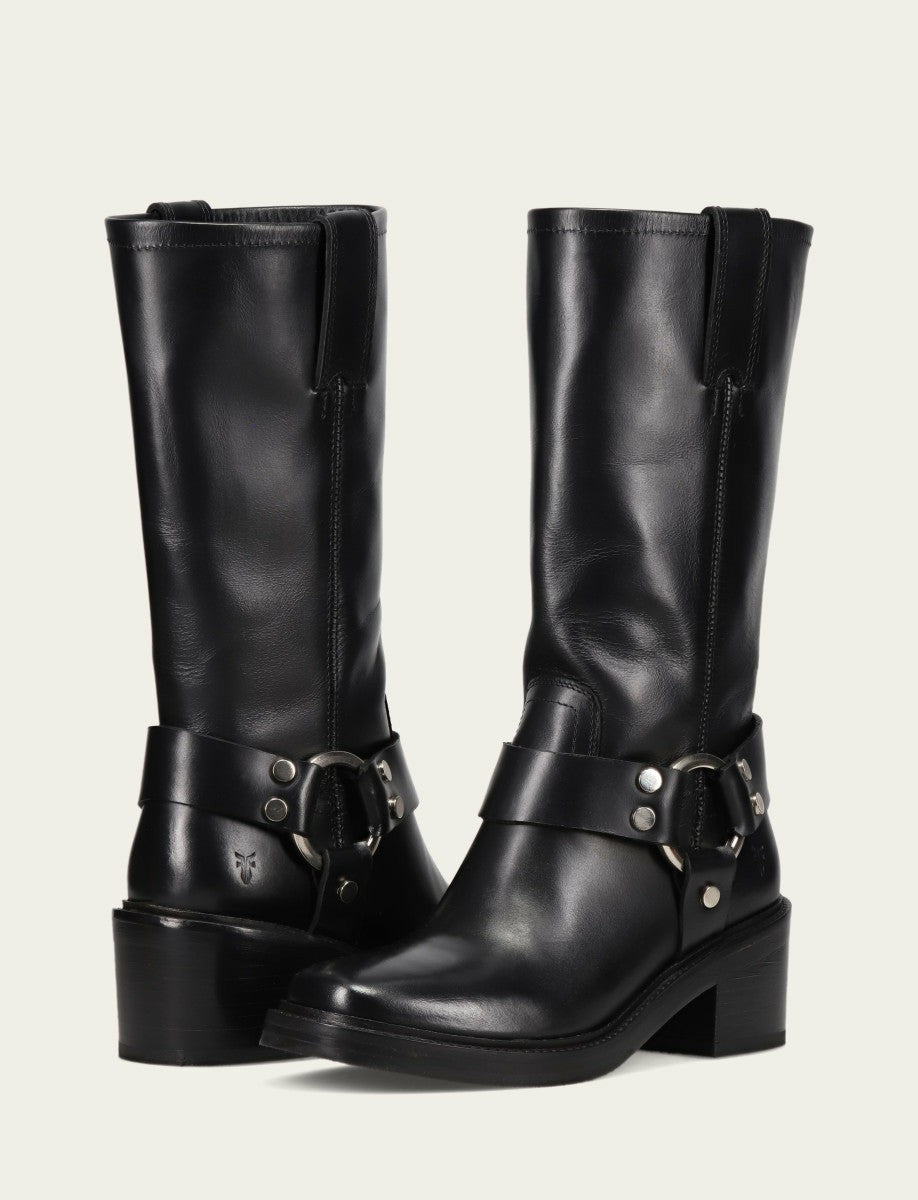 FRYE Women's Black Kate Harness Boots