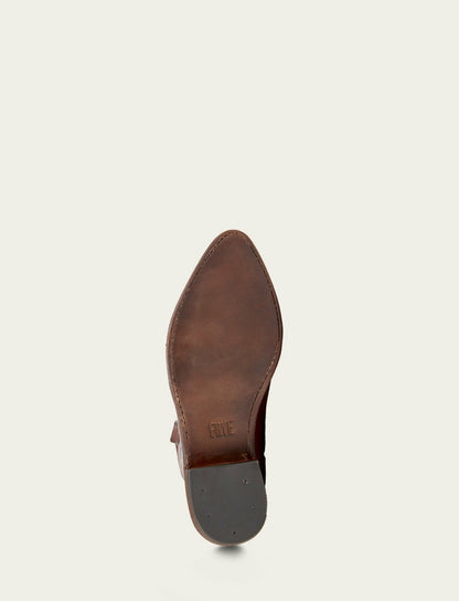 FRYE Women’s Cognac Leather Mid-Calf Billy Pull On Boots