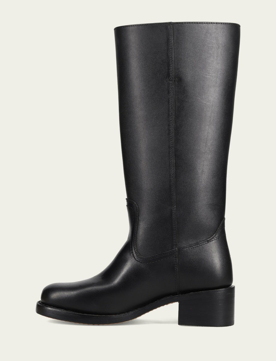 FRYE Women's Black Campus 14L Wide Calf Boots