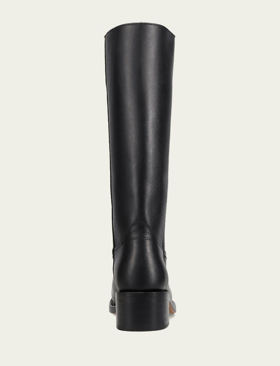 FRYE Women's Black Campus 14L Wide Calf Boots