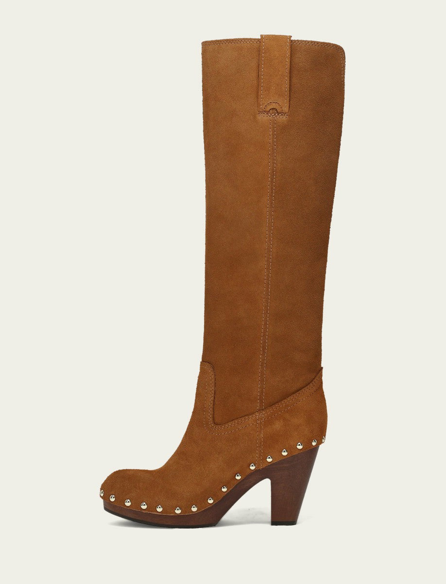 FRYE Women's Caramel Cindy Pull On Tall Boot
