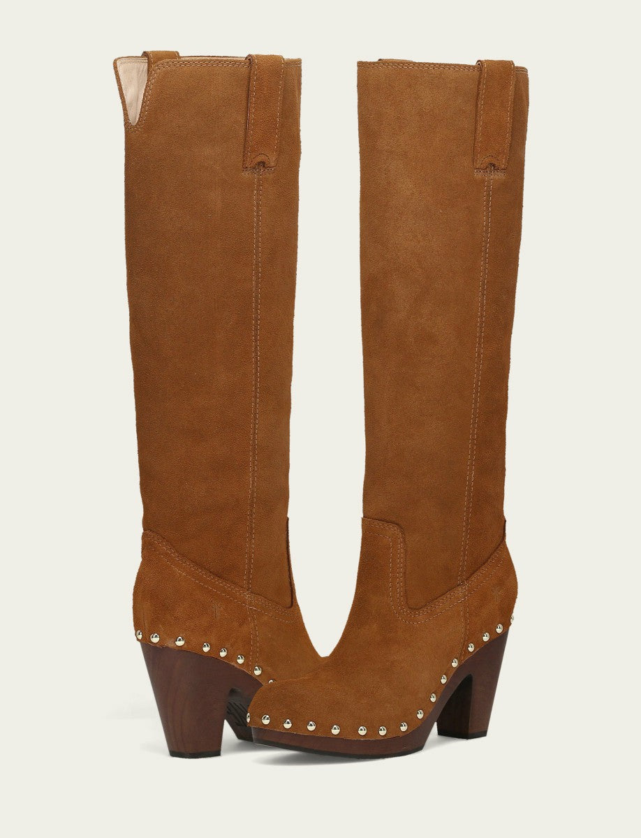 FRYE Women's Caramel Cindy Pull On Tall Boot