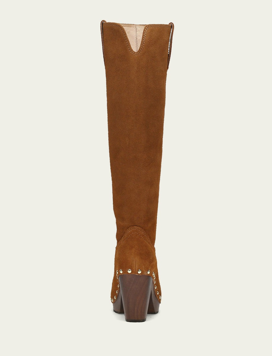 FRYE Women's Caramel Cindy Pull On Tall Boot
