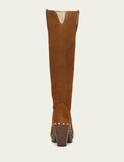 FRYE Women's Caramel Cindy Pull On Tall Boot