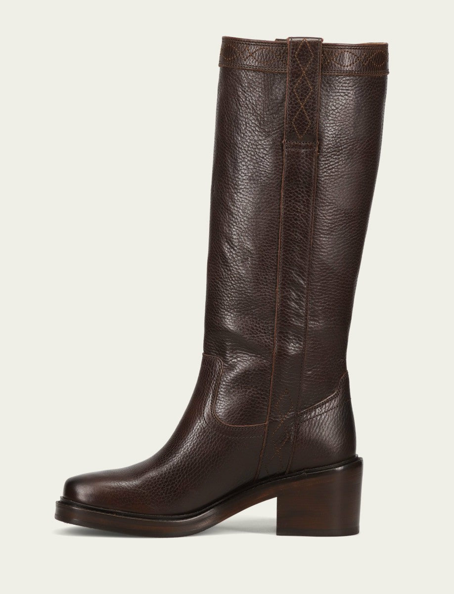 FRYE Women’s Dark Brown Kate Pull On Boots