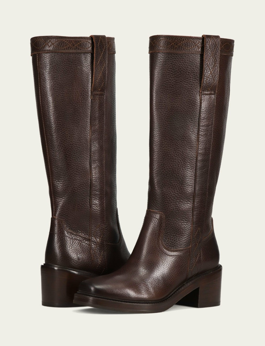 FRYE Women’s Dark Brown Kate Pull On Boots