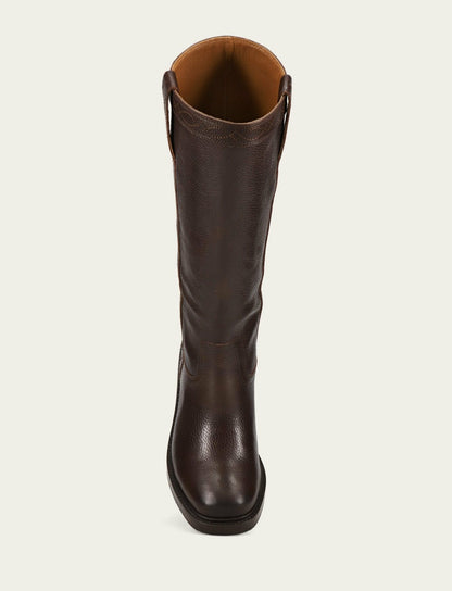 FRYE Women’s Dark Brown Kate Pull On Boots