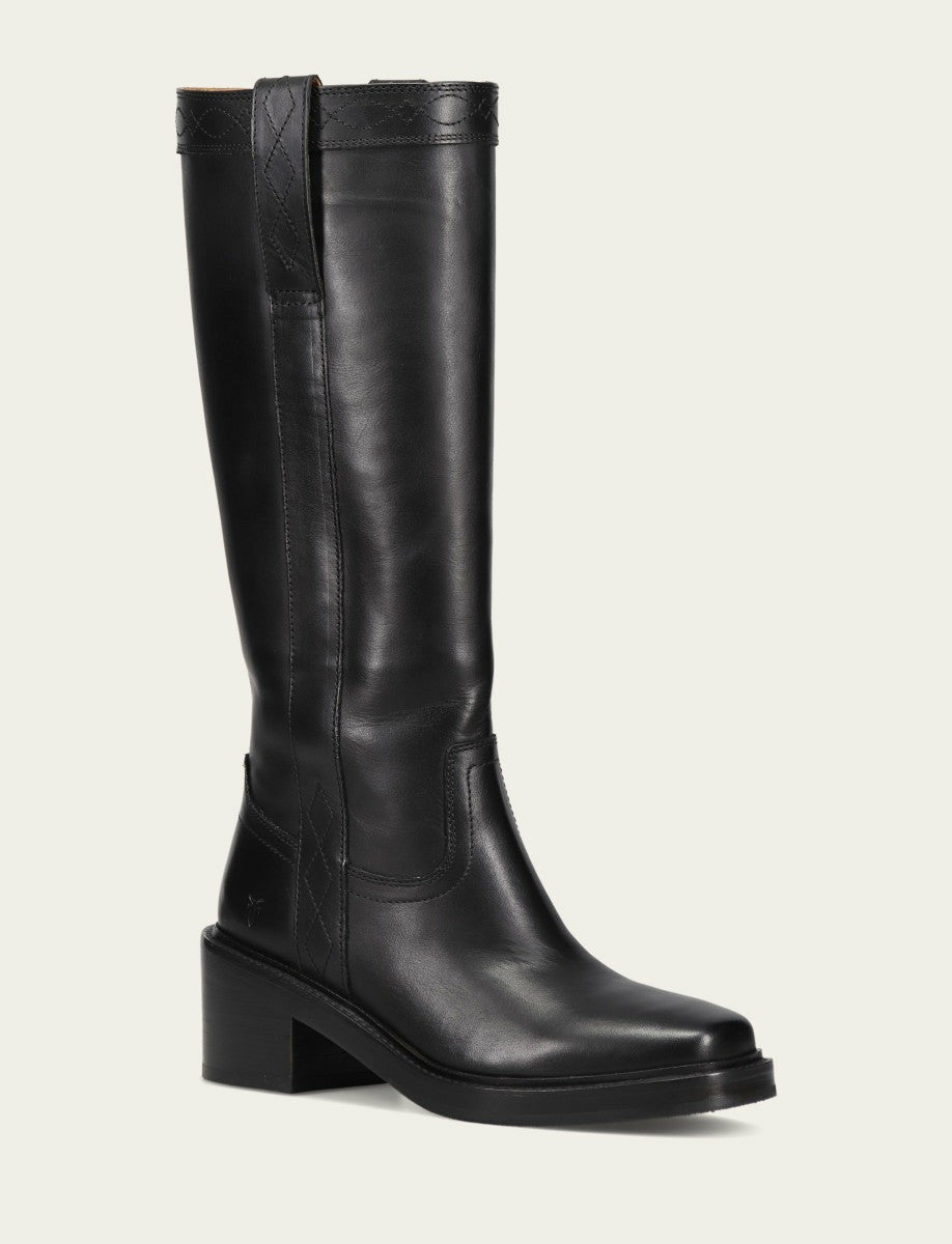 FRYE Women’s Black Kate Pull On Boots with Vintage Leather