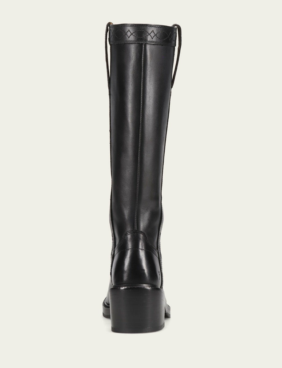 FRYE Women’s Black Kate Pull On Boots with Vintage Leather