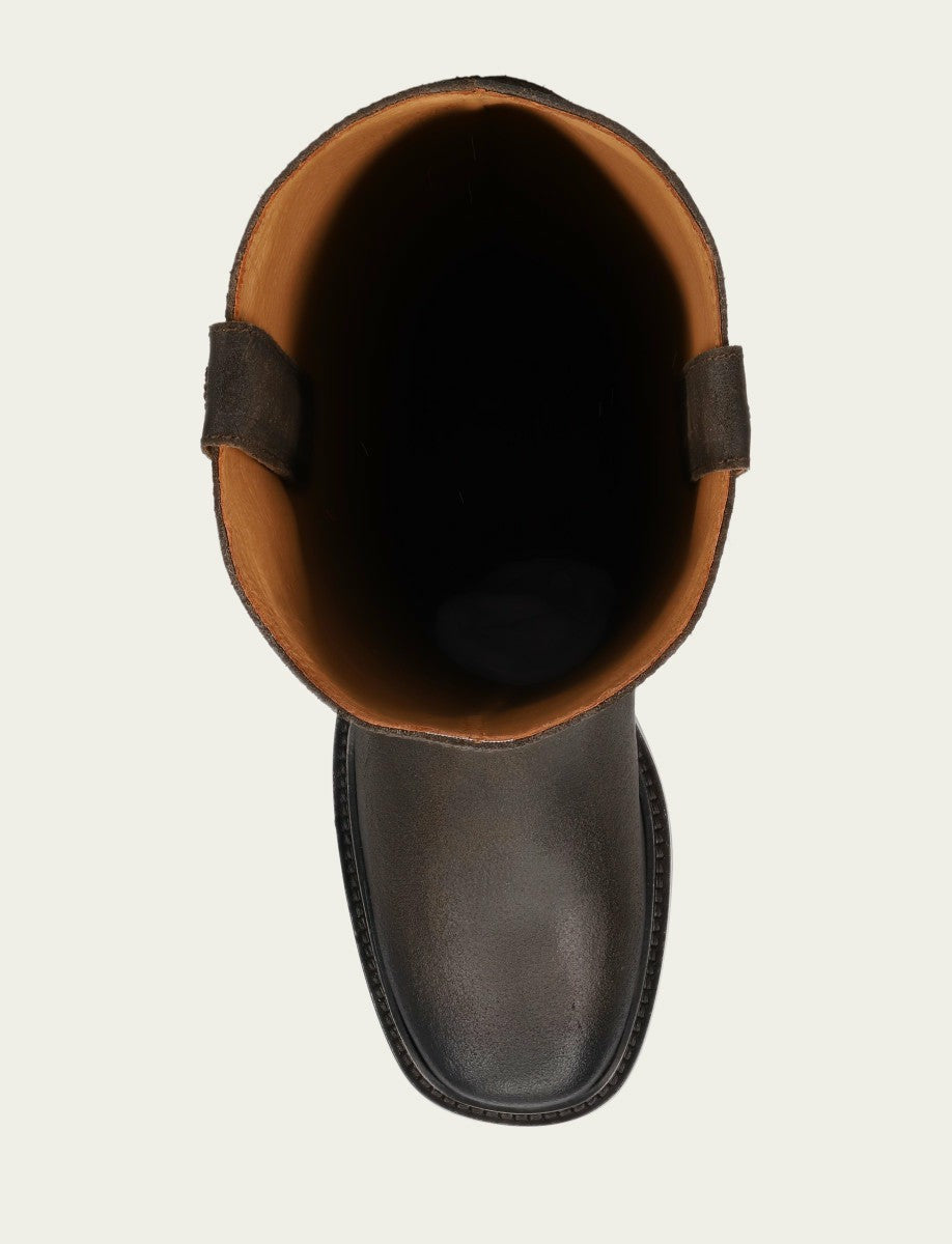 FRYE Women's Chocolate Suede Kate Pull On Tall Riding Boot