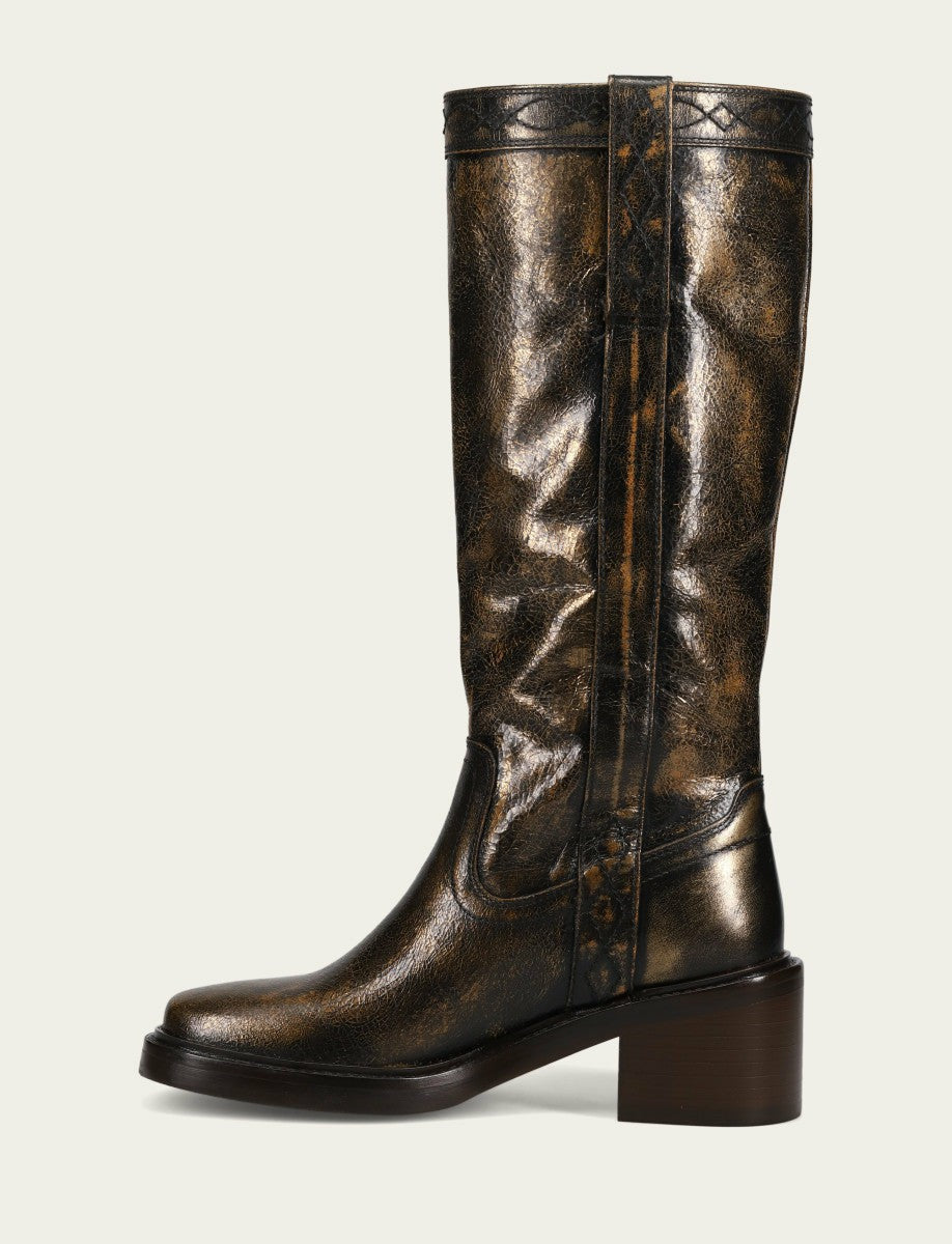 FRYE Women’s Antique Gold Kate Pull On Boots