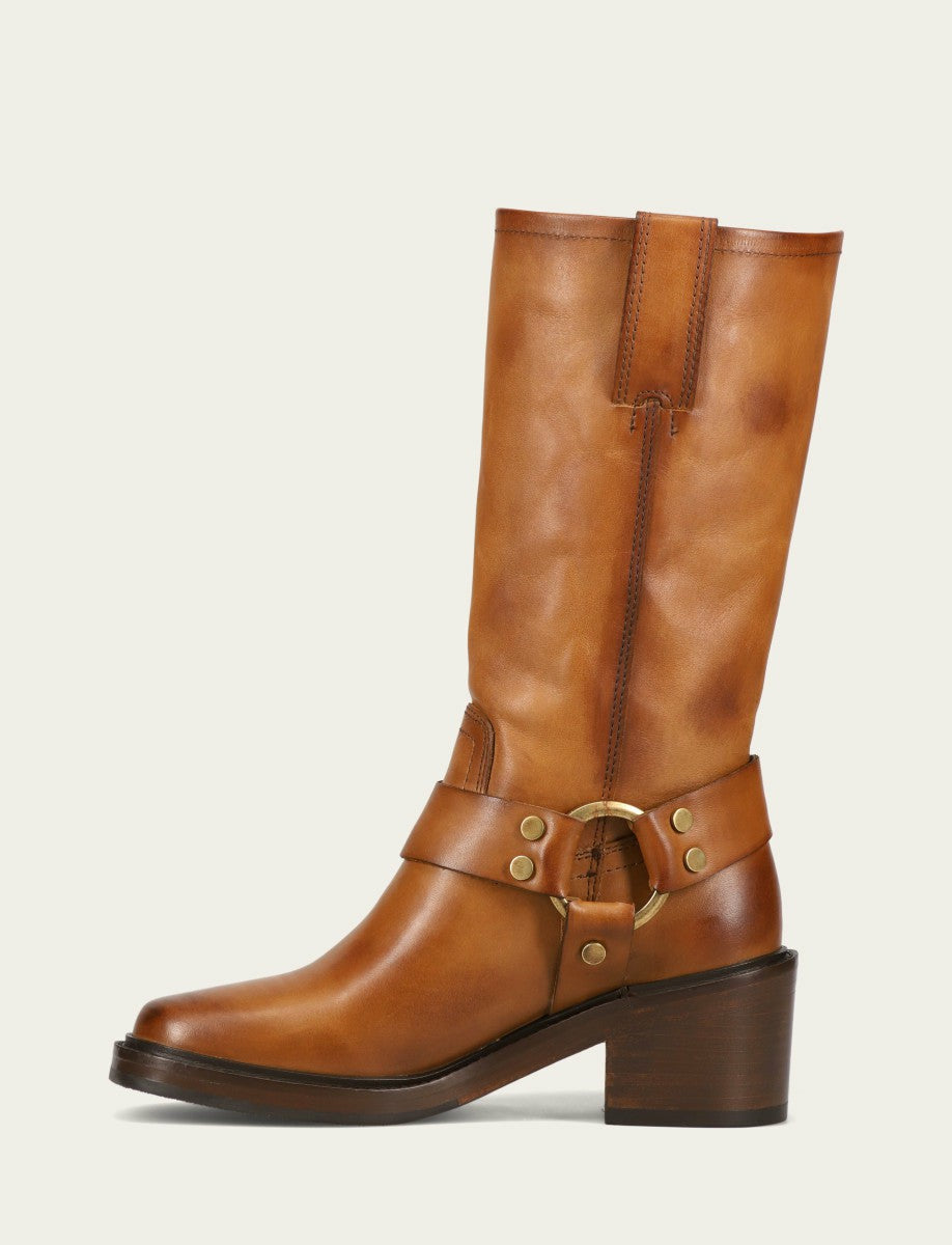 FRYE Women’s Bark Kate Harness Leather Boots