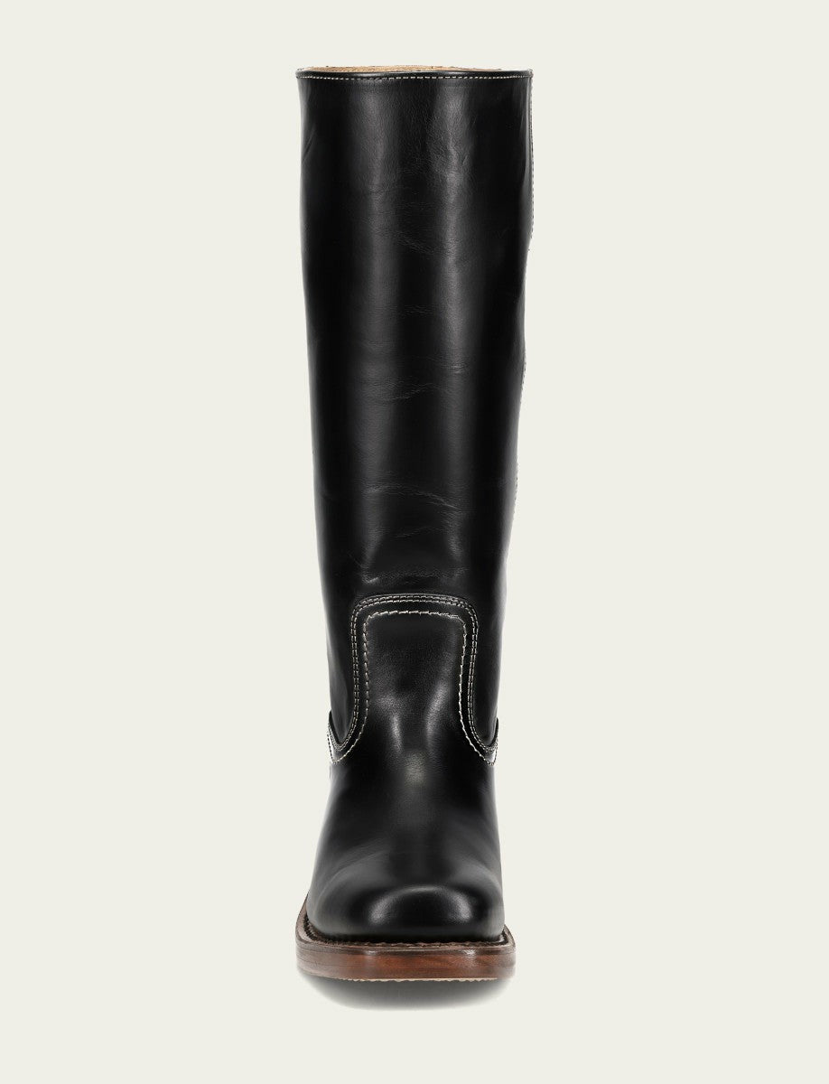 FRYE Women's Campus 14L Jet Black Wide Calf Boots