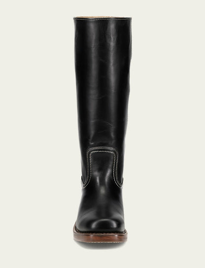 FRYE Women's Campus 14L Jet Black Wide Calf Boots