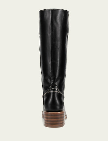 FRYE Women's Campus 14L Jet Black Wide Calf Boots