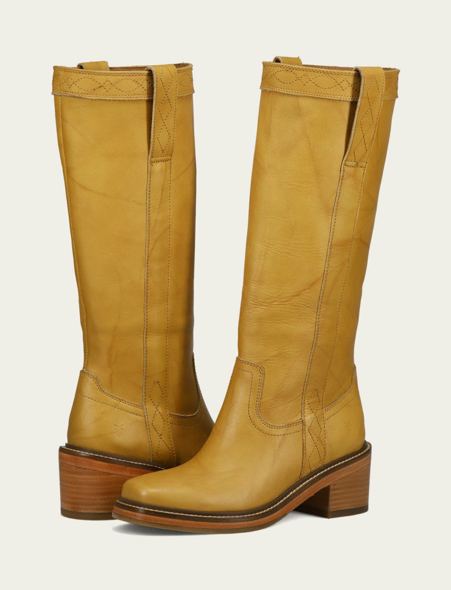 FRYE Women's Banana Kate Pull On Wide Calf Tall Boots