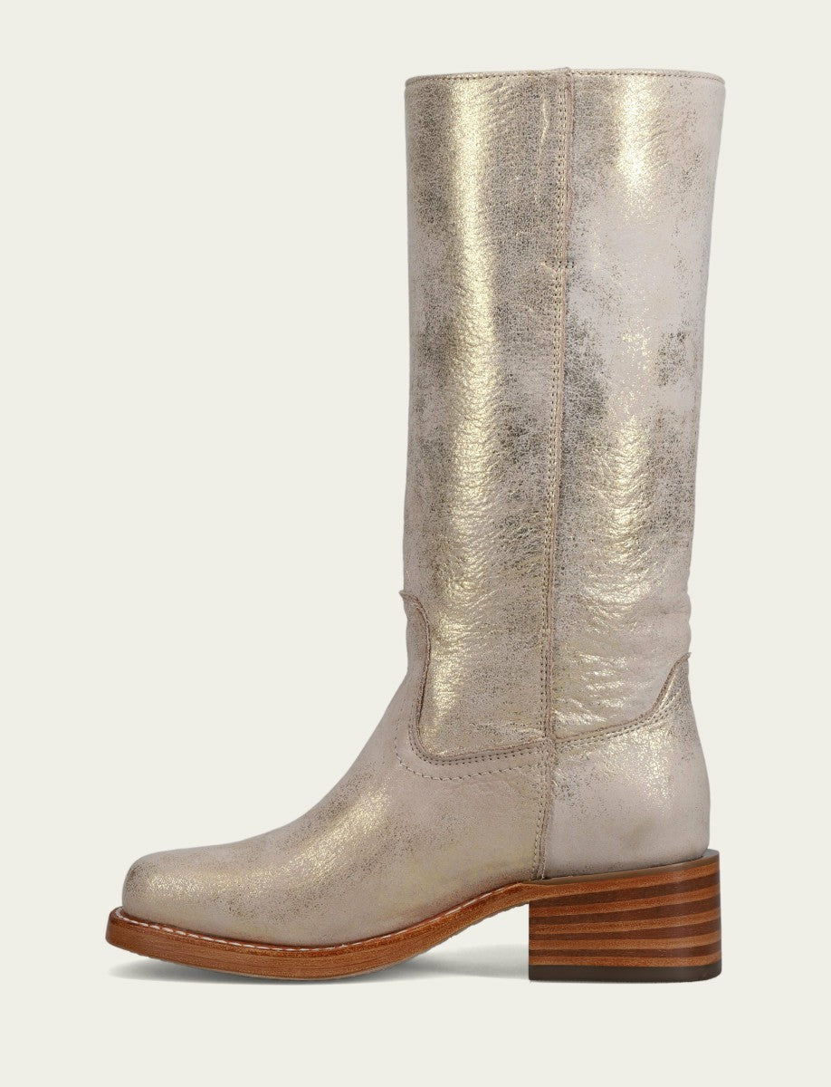 FRYE Women’s Gold Powder Campus 14L Tall Boots