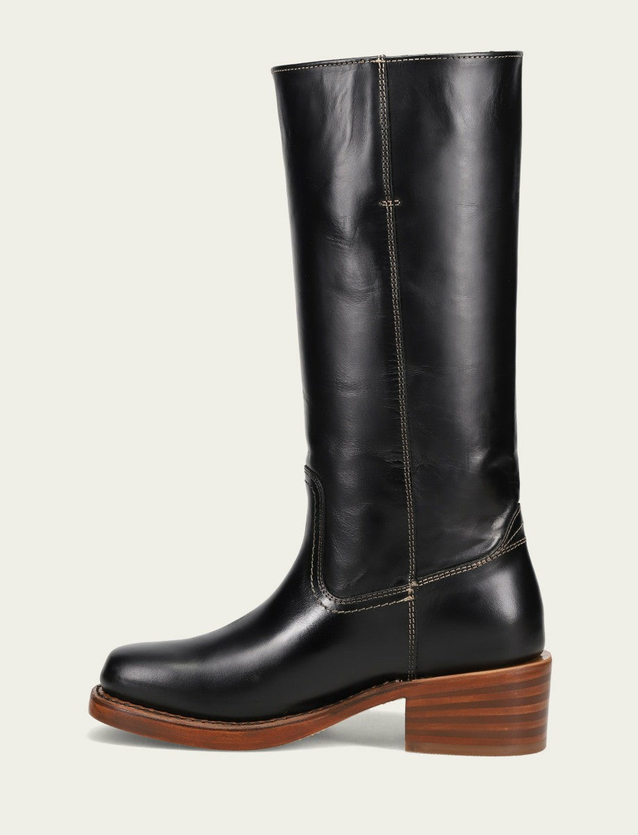 FRYE Women's Campus 14L Jet Black Boots