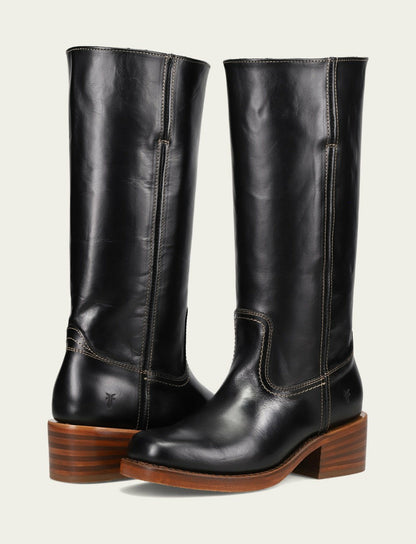 FRYE Women's Campus 14L Jet Black Boots
