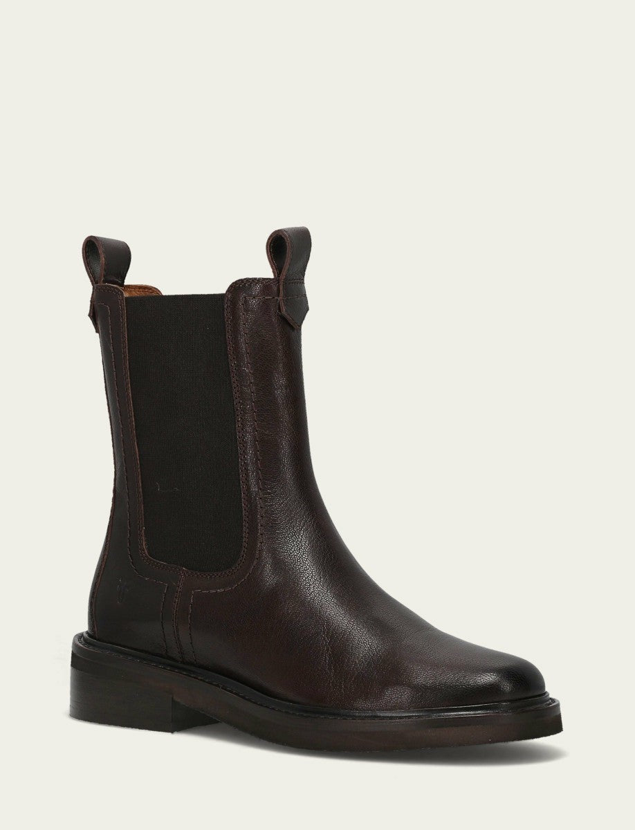 FRYE Women's Chocolate Phoebe Chelsea Boot