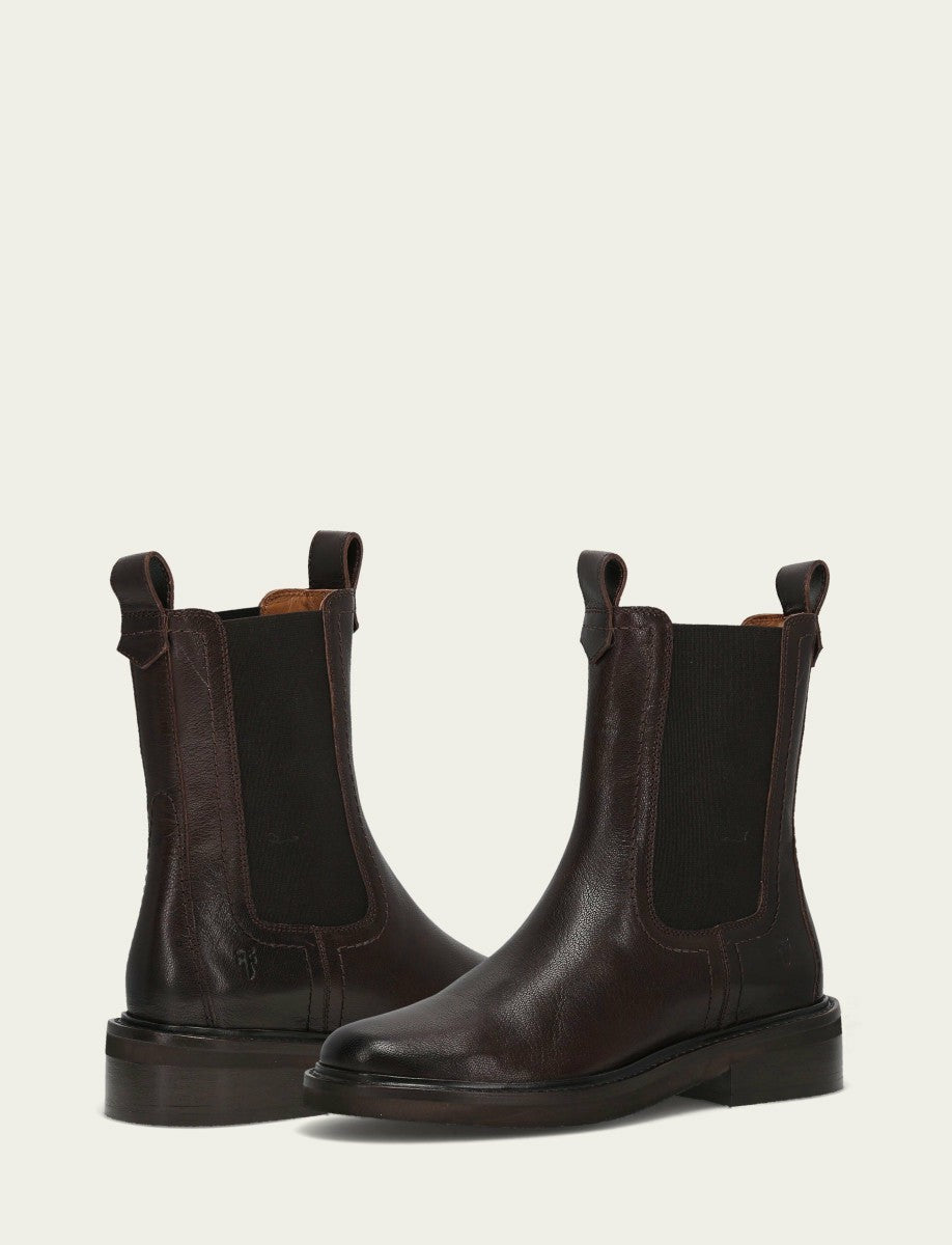 FRYE Women's Chocolate Phoebe Chelsea Boot