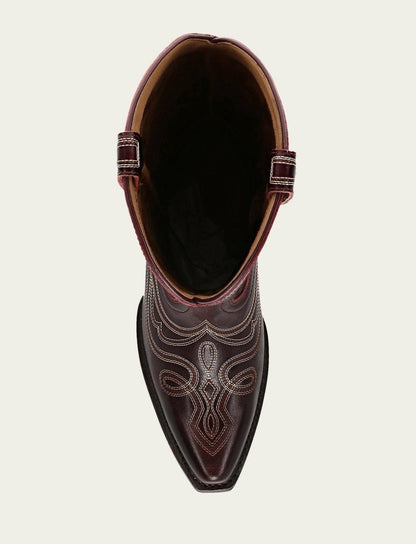 FRYE Women’s Bordeaux Laila Double F Deco Leather Boots