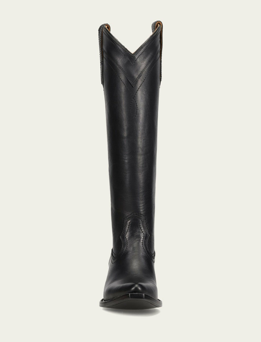 FRYE Women’s Black Sacha At The Knee Leather Tall Boots