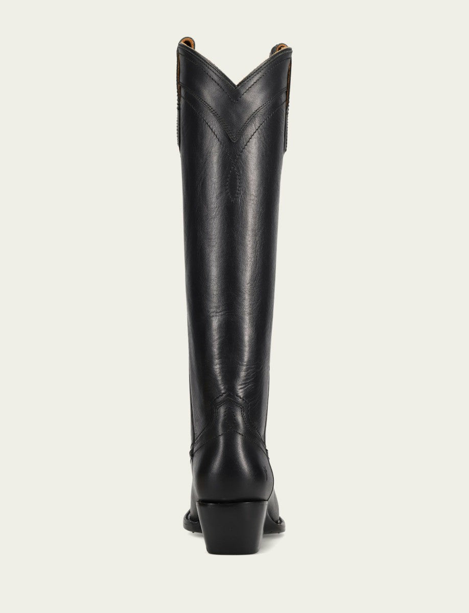FRYE Women’s Black Sacha At The Knee Leather Tall Boots