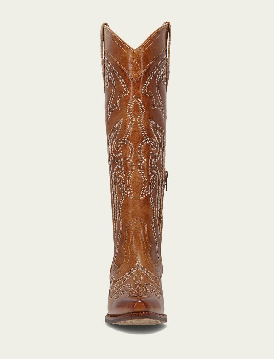 FRYE Women’s Amber Laila Double F Deco Leather Boots