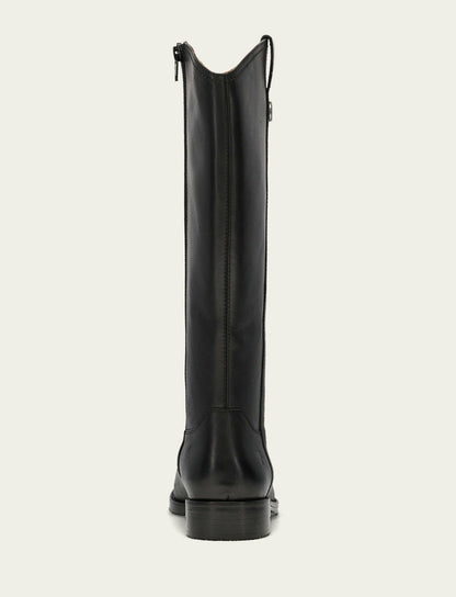 FRYE Women's Black Melissa Button Tall Inside Zip Boot