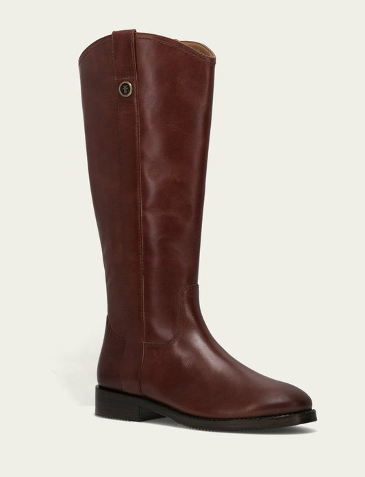 FRYE Women's Saddle Melissa Button Tall Inside Zip Boot