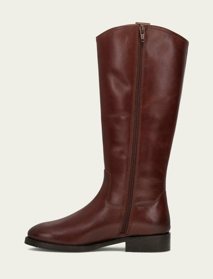 FRYE Women's Saddle Melissa Button Tall Inside Zip Wide Calf Boot
