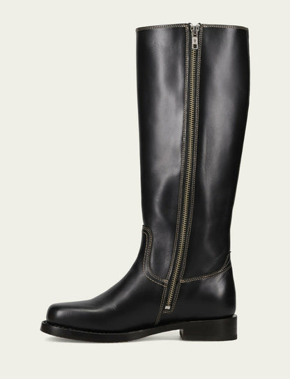 FRYE Women's Black Campus Low Heel Tall Riding Boot