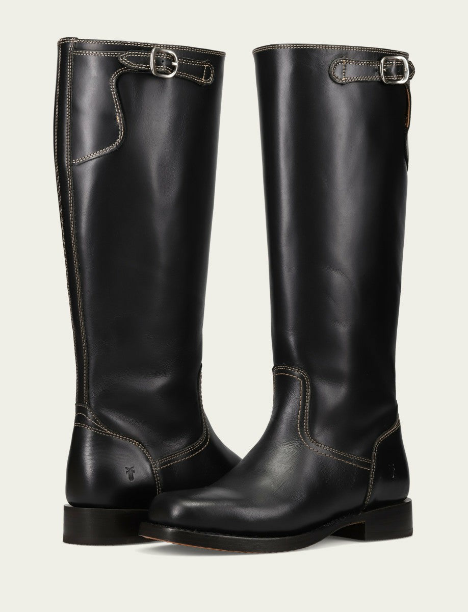 FRYE Women's Black Campus Low Heel Tall Riding Boot