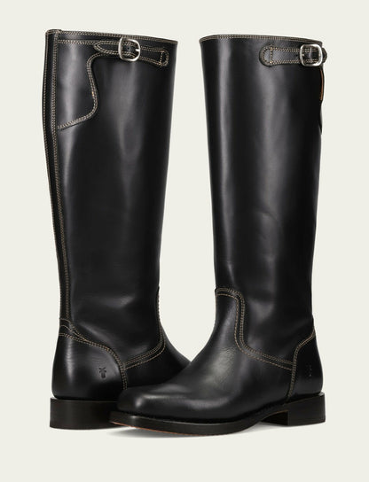 FRYE Women's Black Campus Low Heel Tall Riding Boot