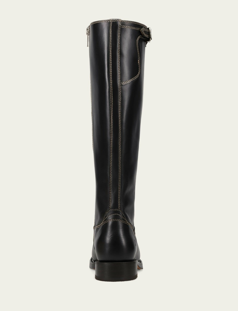 FRYE Women's Black Campus Low Heel Tall Riding Boot