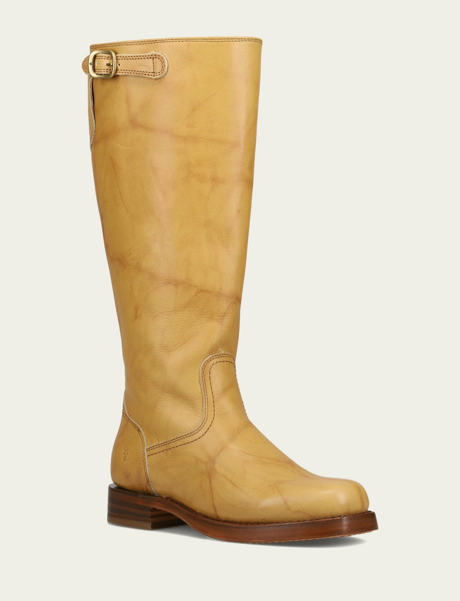 FRYE Women's Banana Campus Low Heel Tall Riding Wide Calf Boot