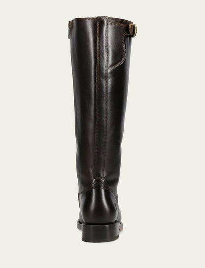 FRYE Women's Bourbon Campus Low Heel Tall Riding Wide Calf Boot
