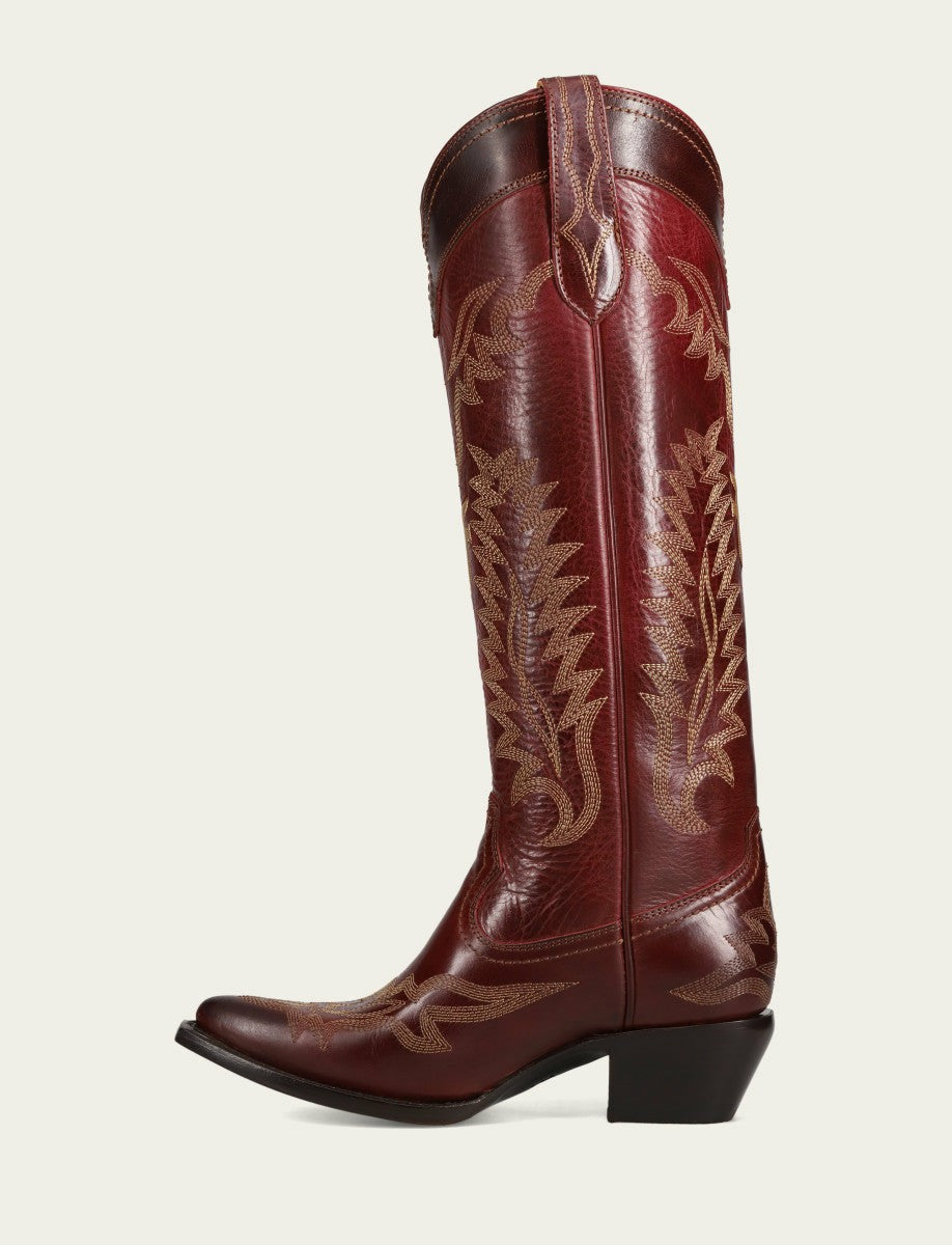FRYE Women’s Bordeaux Sacha Feather Deco Tall Boots