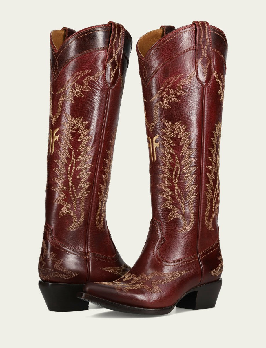 FRYE Women’s Bordeaux Sacha Feather Deco Tall Boots