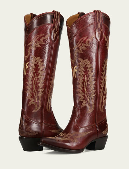 FRYE Women’s Bordeaux Sacha Feather Deco Tall Boots